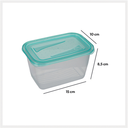 4 boîtes de conservation, 0,75l Fresh & freeze