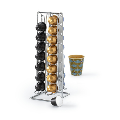 Porte-capsules x32, chromé 