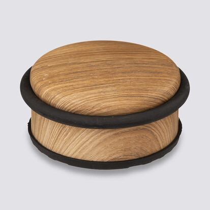 Stop-porte bas, effet bois naturel Lock'