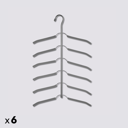 Lot de 6 cintres chemises en métal Hang'up+