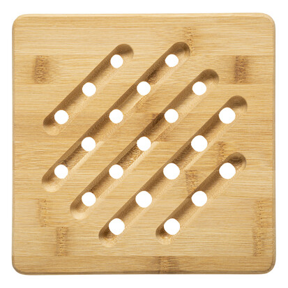 Dessous de plat carré 20 cm Bambou