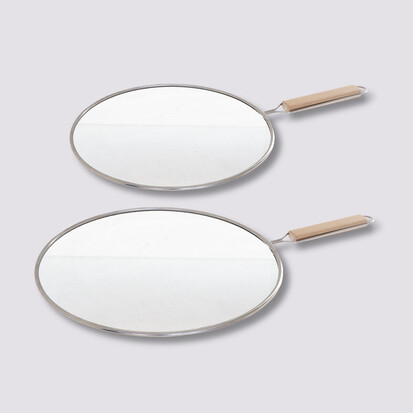 2 couvercles anti-projection, 25/28 cm 