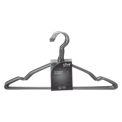 Lot de 10 cintres en métal Hang'up