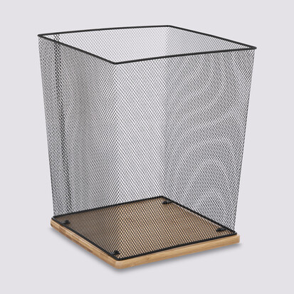 Corbeille bambou, noir Mayaj