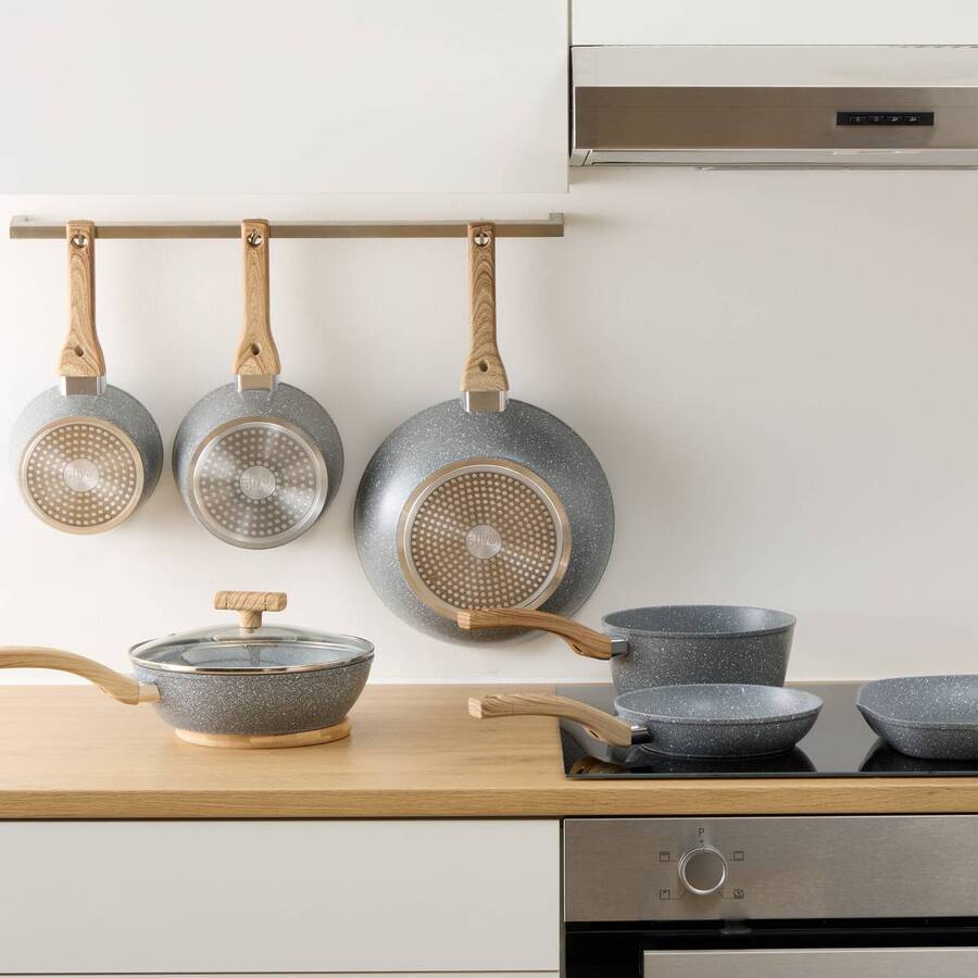 Sauteuse aluminium forgé, 24 cm Nature