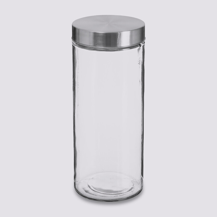 Bocal verre couvercle inox 2l Nixo