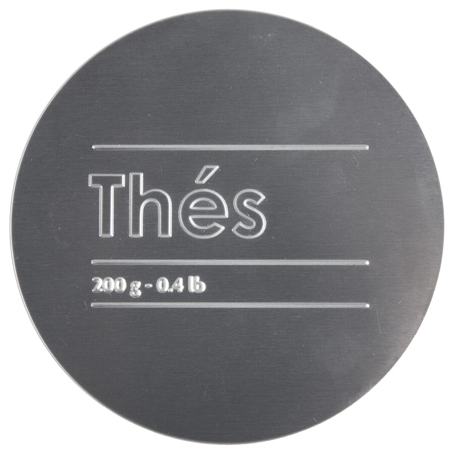 Boîte à thé 3 compartiments métal, noir Black edition