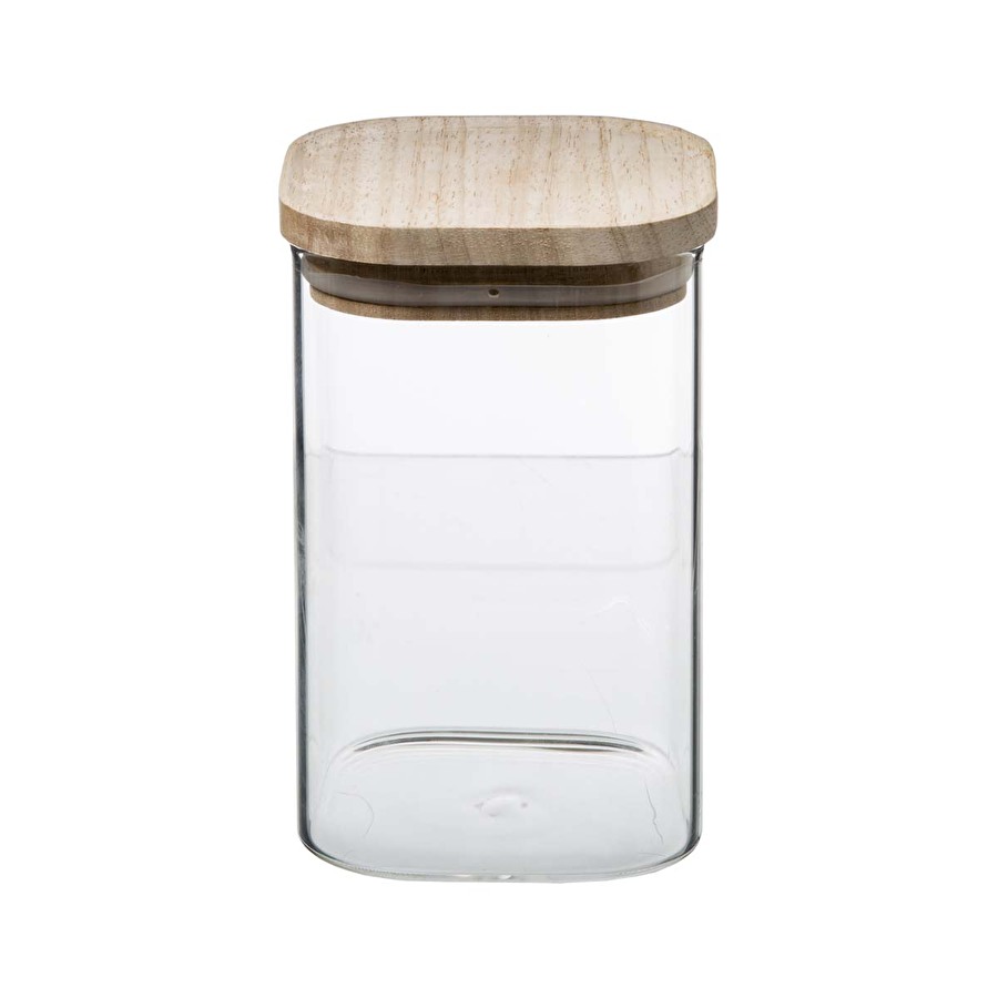 3 bocaux verre empilables couvercle bois Hermet