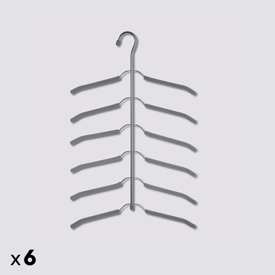 Lot de 6 cintres chemises en métal Hang'up+