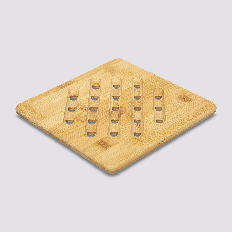 Dessous de plat carré 20 cm Bambou