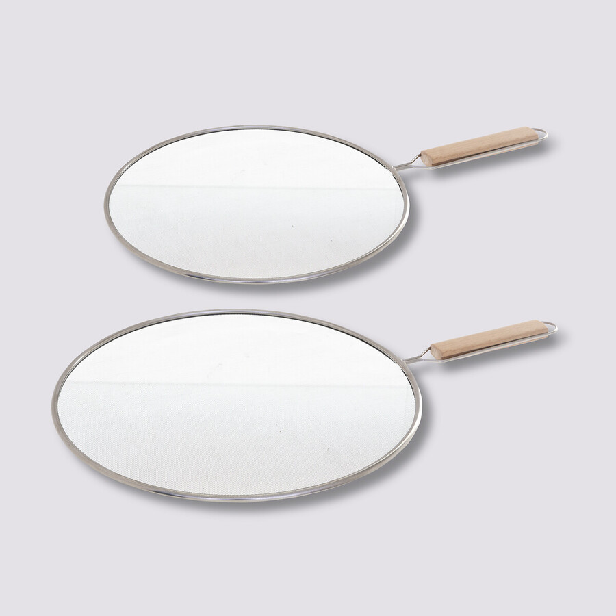 2 couvercles anti-projection, 25/28 cm
