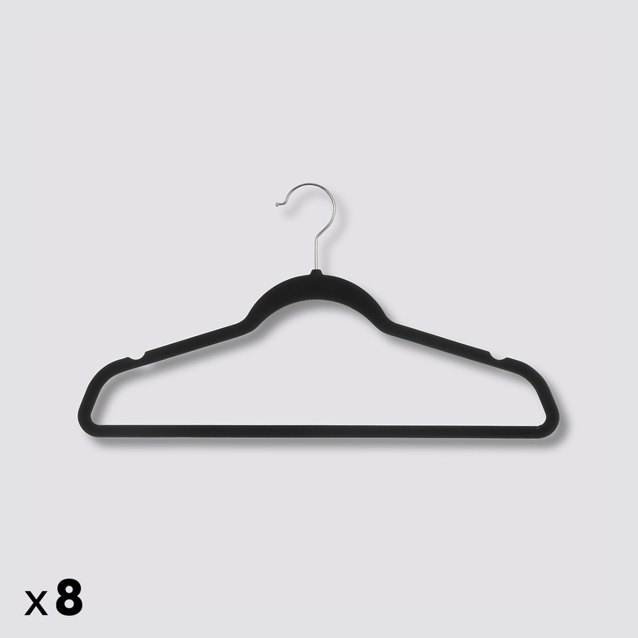 Lot de 8 cintres en feutrine Hang'up