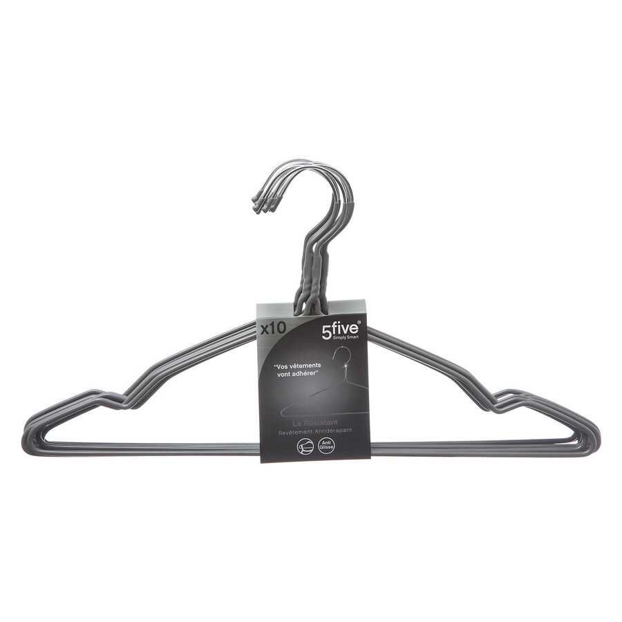 Lot de 10 cintres en métal Hang'up