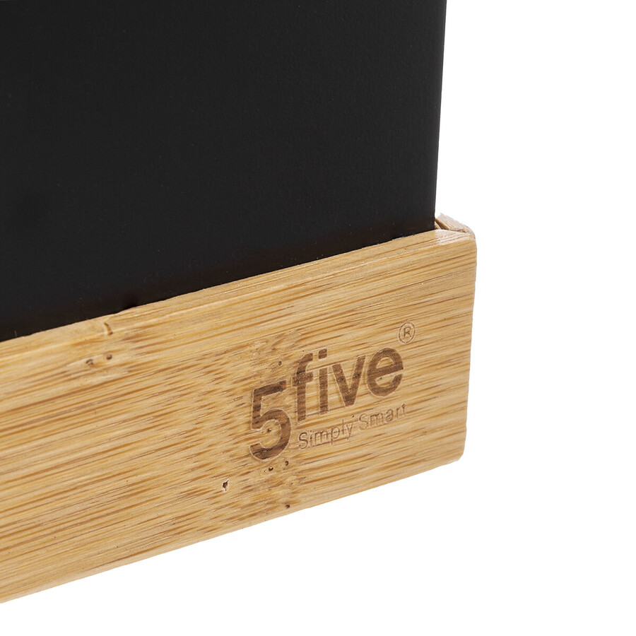 Corbeille bambou, noir Bava