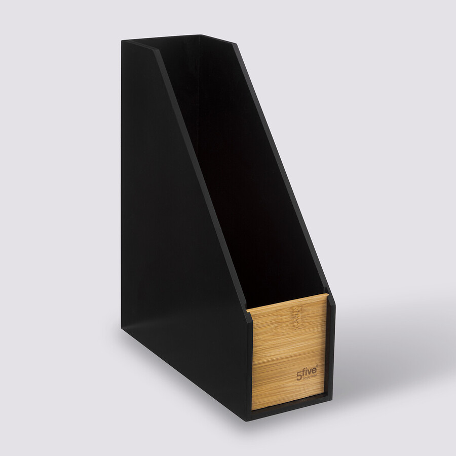 Range-revues bambou, noir Bava