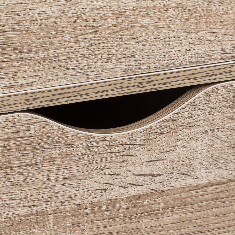 Caisson 6 tiroirs, effet bois naturel 