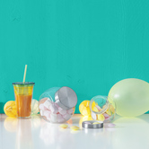 Bocal verre à bonbons couvercle inox 1,5l 