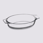 Petit plat ovale, verre 