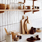 4 bocaux verre empilables couvercle bois Hermet