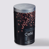 Boîte à café métal 500g, noir Black edition
