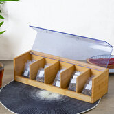 Boîte à thé 5 compartiments Bambou