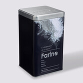 Boîte à farine 1kg métal, noir Black edition