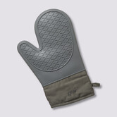 Gant de cuisine silicone et coton, gris