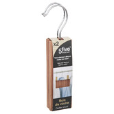 Lot de 2 cintres antimites en bois Hang'protect