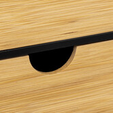 3 boîtes couvercle bambou, noir Bava