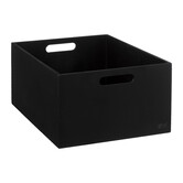 3 boîtes couvercle bambou, noir Bava