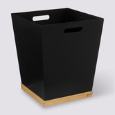 Corbeille bambou, noir Bava