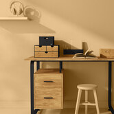 Organiseur amovible bambou, noir Bava