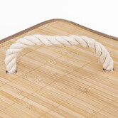 Panier à linge d'angle, 48l Bambou