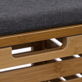 Banc de rangement Bambou
