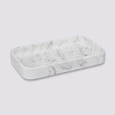 Plateau rectangulaire, effet marbre Lea