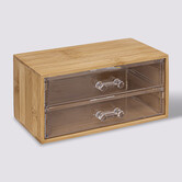 Boîte à bijoux 2 tiroirs Selena bambou