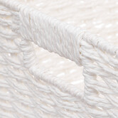 Panier vannerie 31x15cm, blanc Mix'n modul