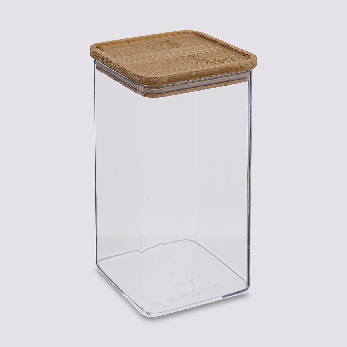 Boîte de conservation carrée couvercle bambou, 1,5l Eske