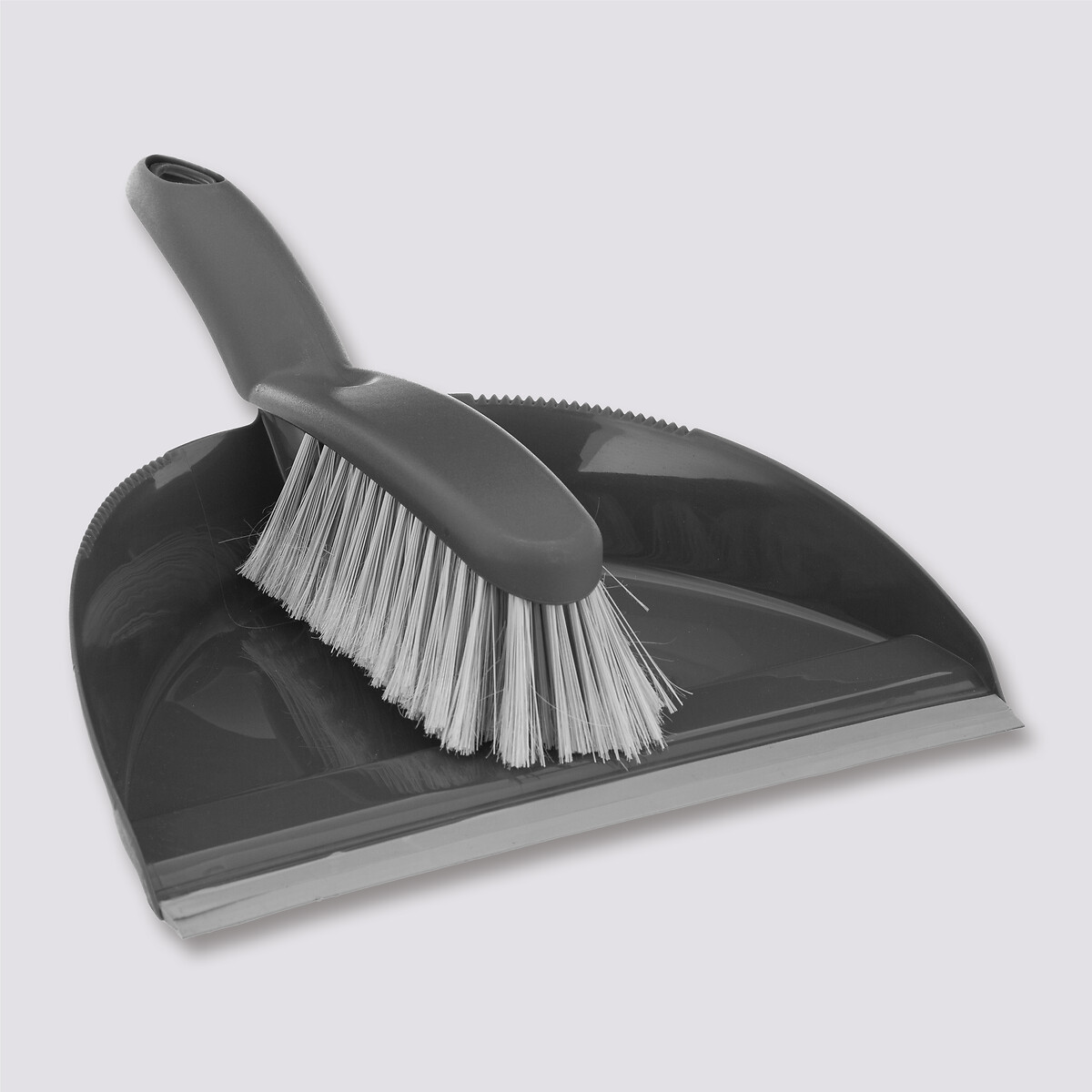 Ensemble pelle/balayette plastique, gris 