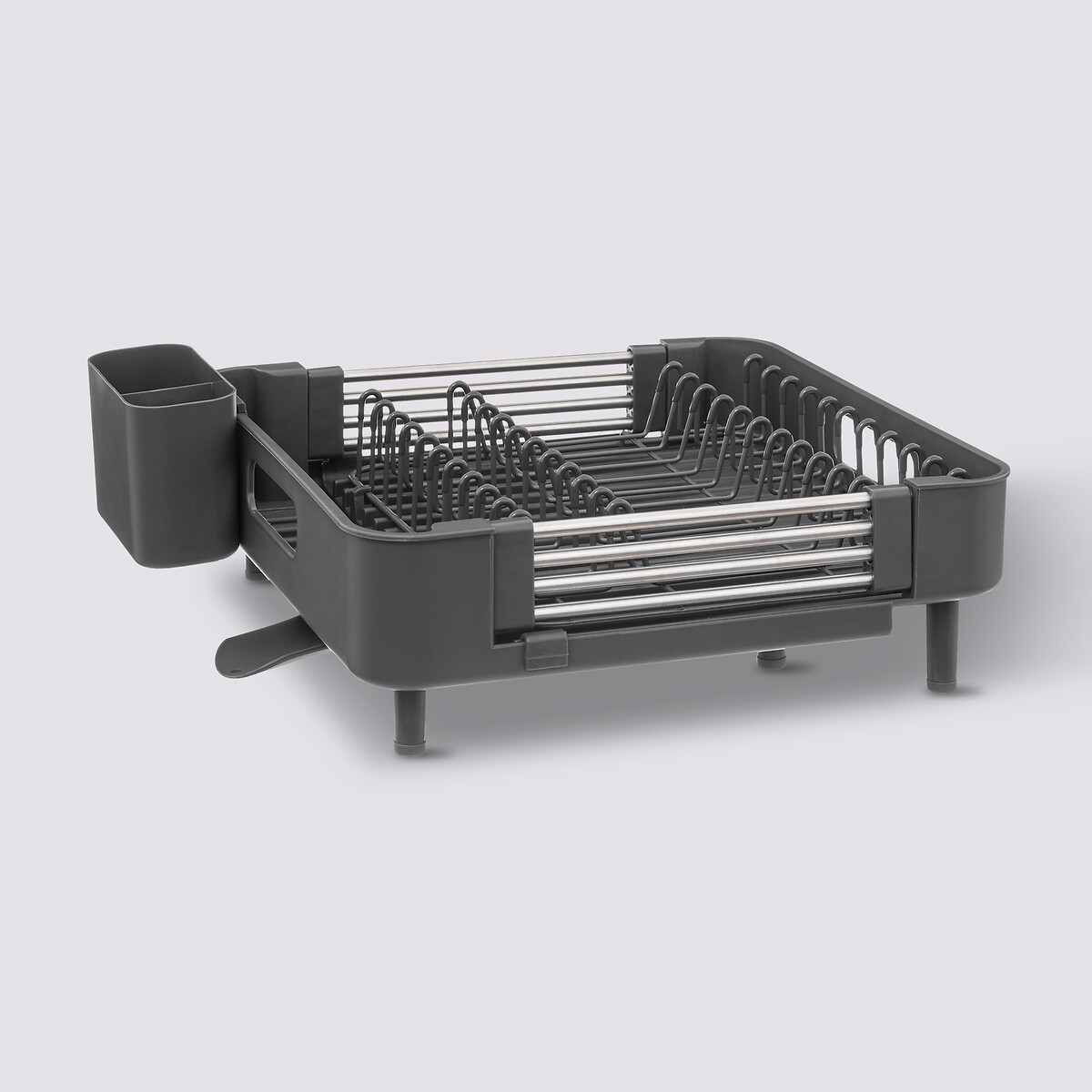 Égouttoir extensible 12 assiettes, gris Etira