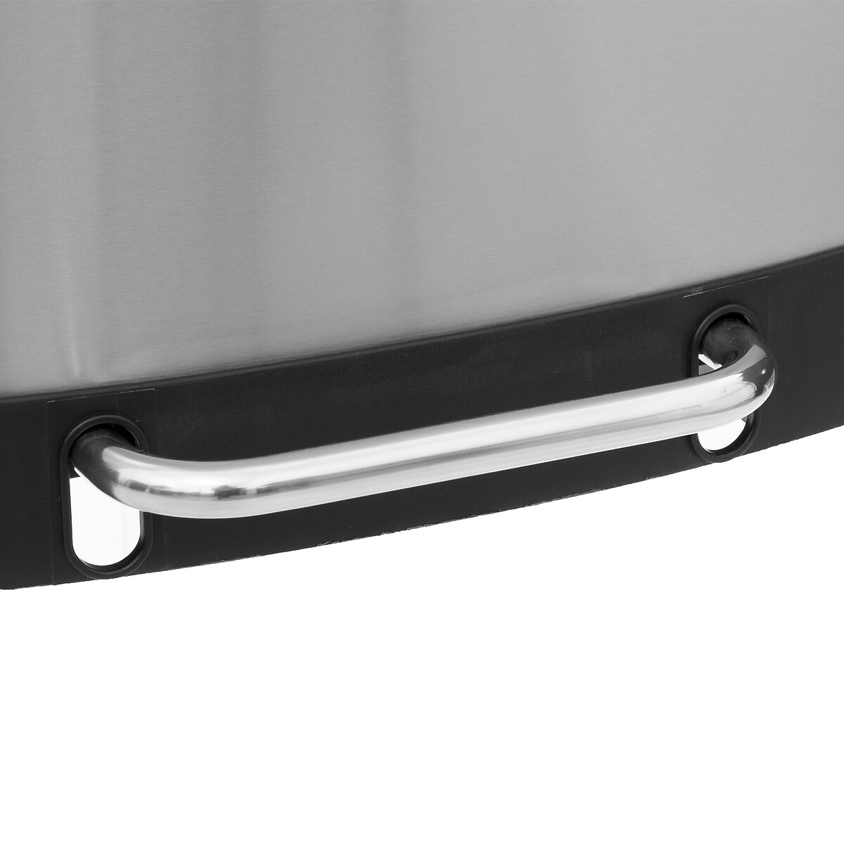 Poubelle rectangulaire à pédale métal 50l, inox Ariane