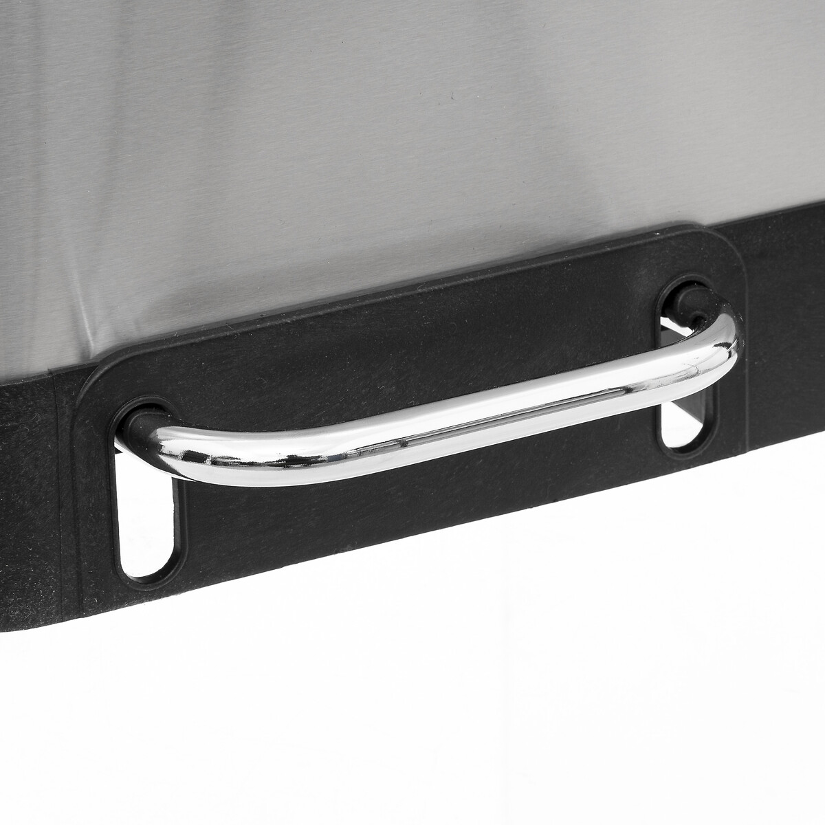 Poubelle de tri sélectif à pédales métal 2x30l, inox Ariane