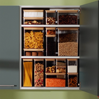 Boîte de conservation carrée couvercle bambou, 1l Eske