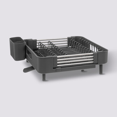 Égouttoir extensible 12 assiettes, gris Etira
