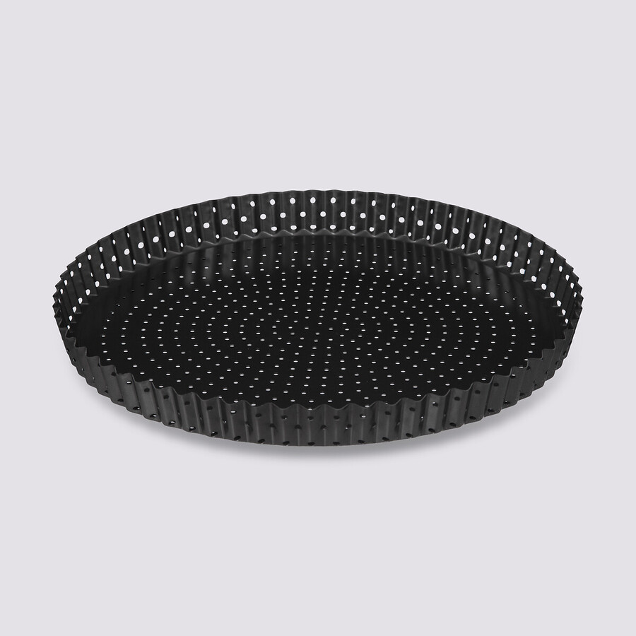 Plat à tarte perforé fond amovible, 32cm 