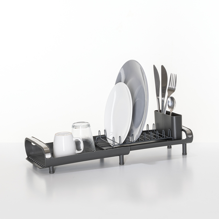 Égouttoir extensible 9 assiettes, gris Etira