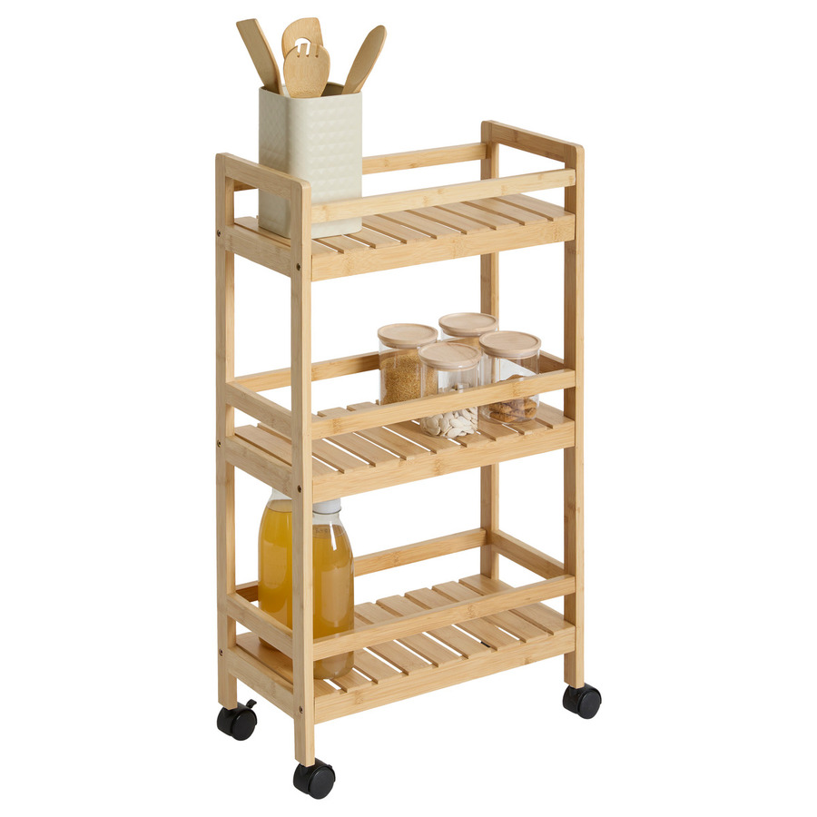 Desserte 3 niveaux petit modèle, bambou Linha