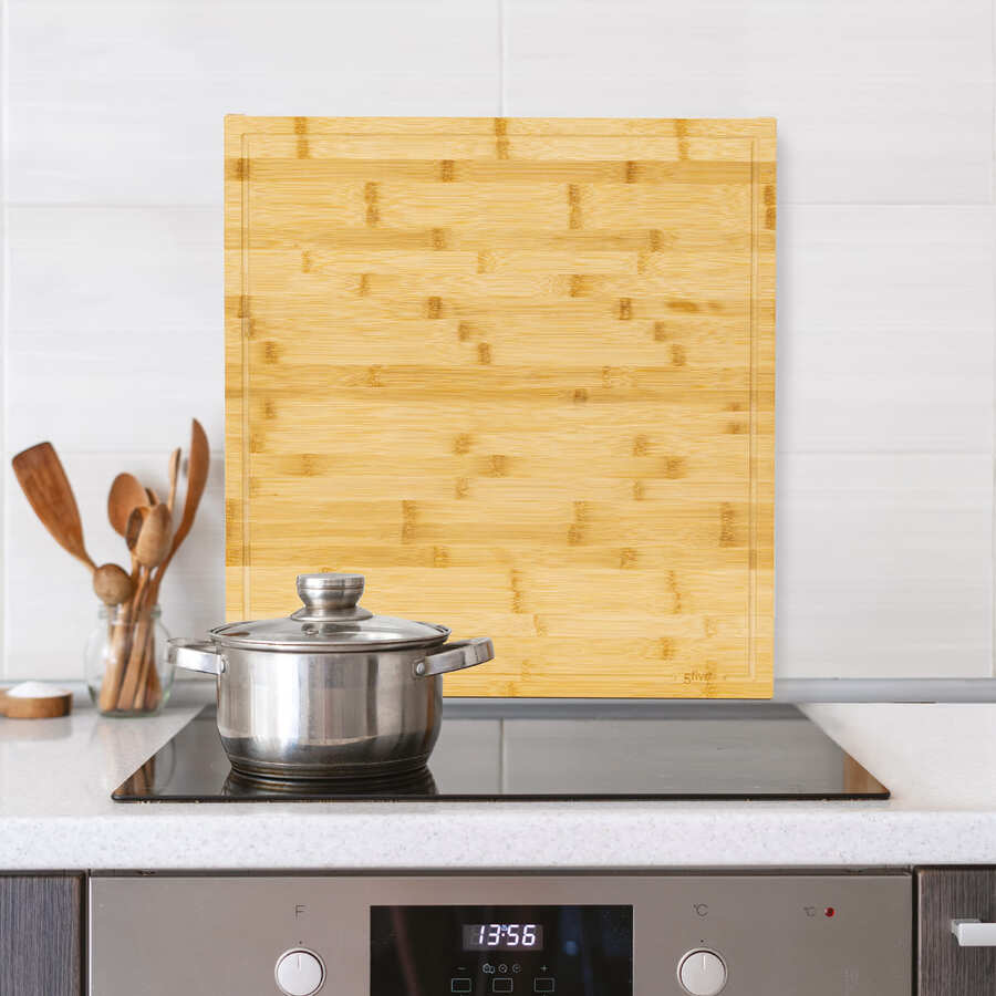 Cache plaque 52x58 cm Bambou