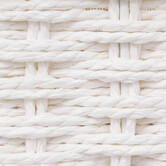 2 paniers de rangement, blanc Vannerie