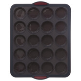 Moule 20 tartelettes silicone - noir, rouge Silitop